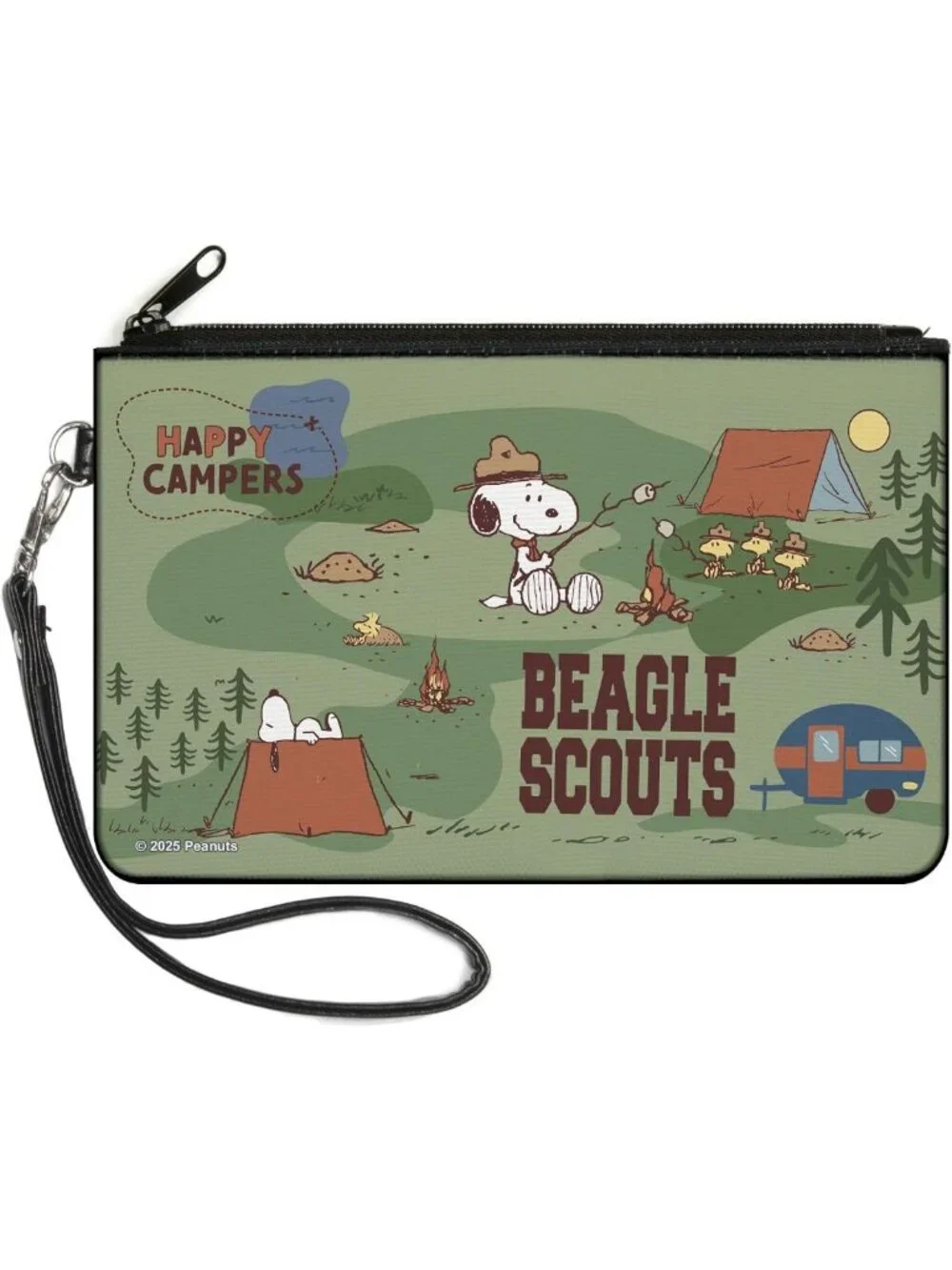 Peanuts Canvas Zipper Wallet - Cute Cartoon Design, Durable, Perfect for